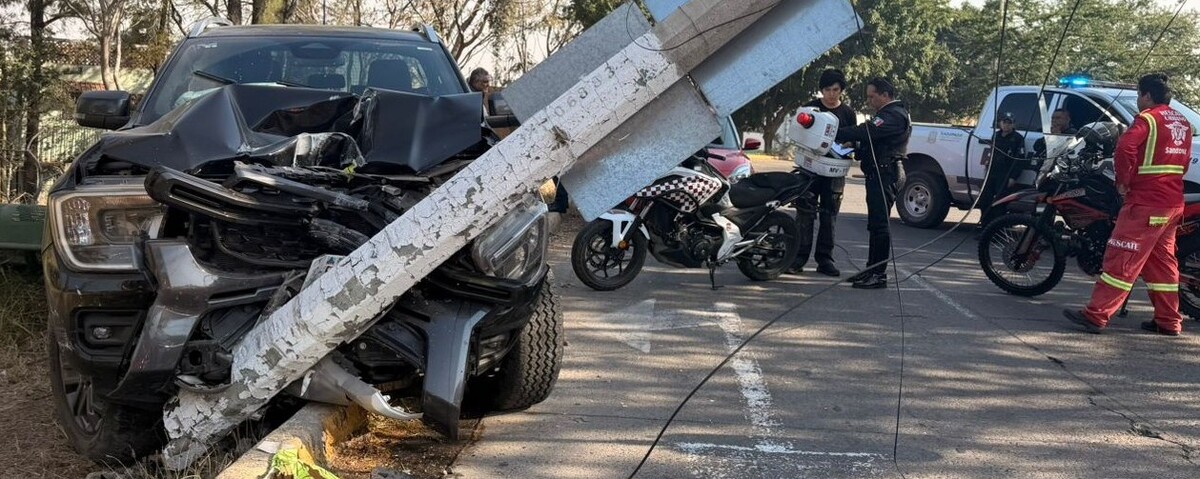 Afortunadamente no se presentó ningún lesionado de gravedad pese al impacto (Foto: Roberto Hurtado)