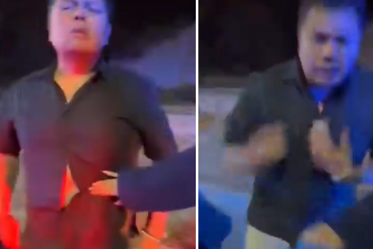 El automovilista fue grabado mientras confrontaba a policías municipales durante una revisión del operativo alcoholímetro en Pachuca.