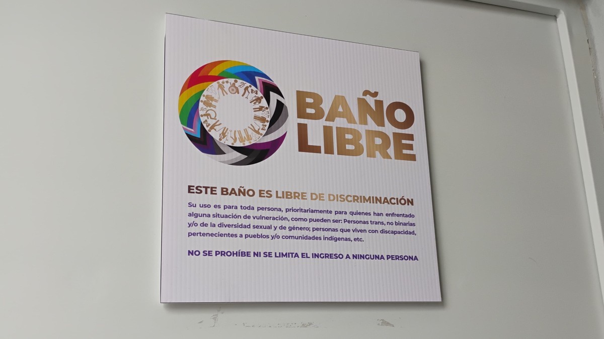Baños libres de género en la Feria de León 2026. | Victoria Ponce.