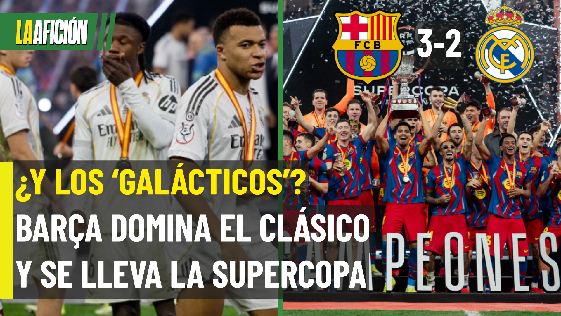 ¡Bicampeón! Raphinha impulsa al Barcelona a ganar la Supercopa de España al frenar al Real Madrid