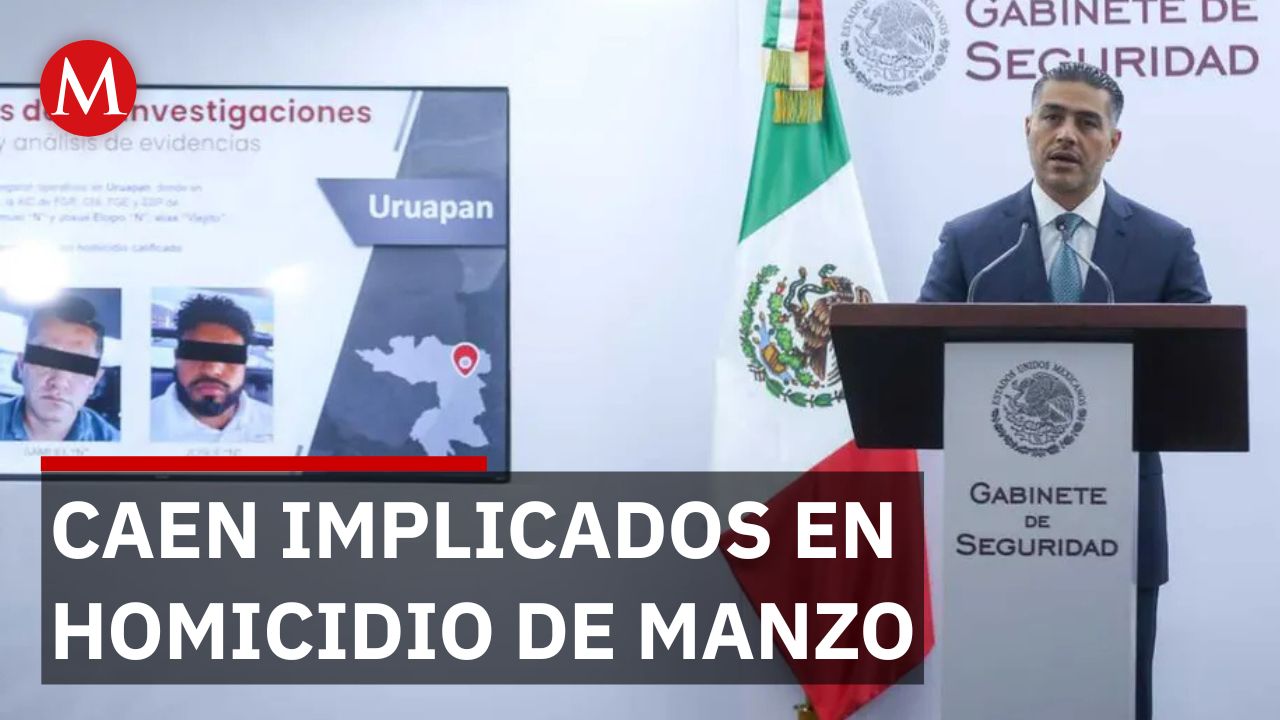 Detienen a dos implicados en asesinato de Carlos Manzo; Harfuch detalla cuál fue su rol