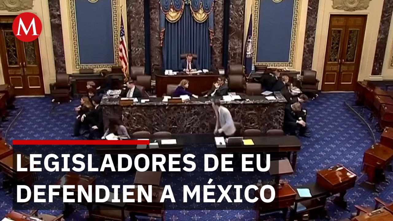 Legisladores demócratas frenan discurso bélico de Trump y defienden a México en Washington