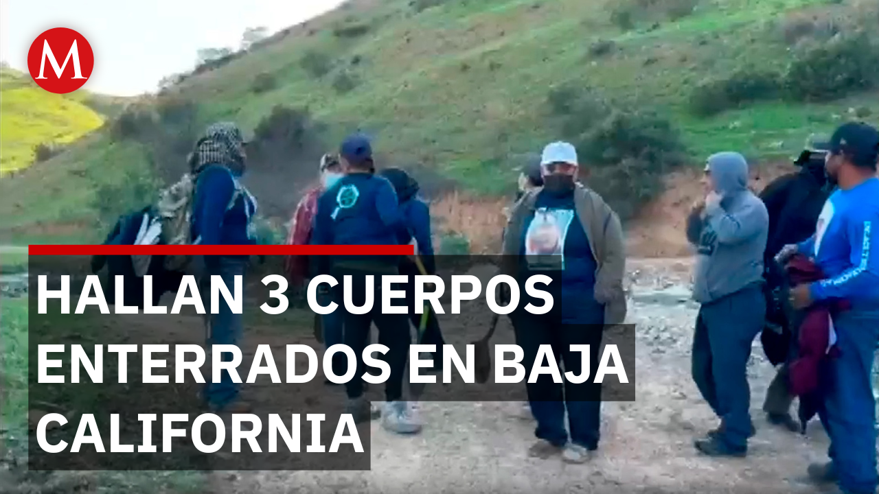 Madres buscadoras localizan tres cuerpos sepultados en Baja California