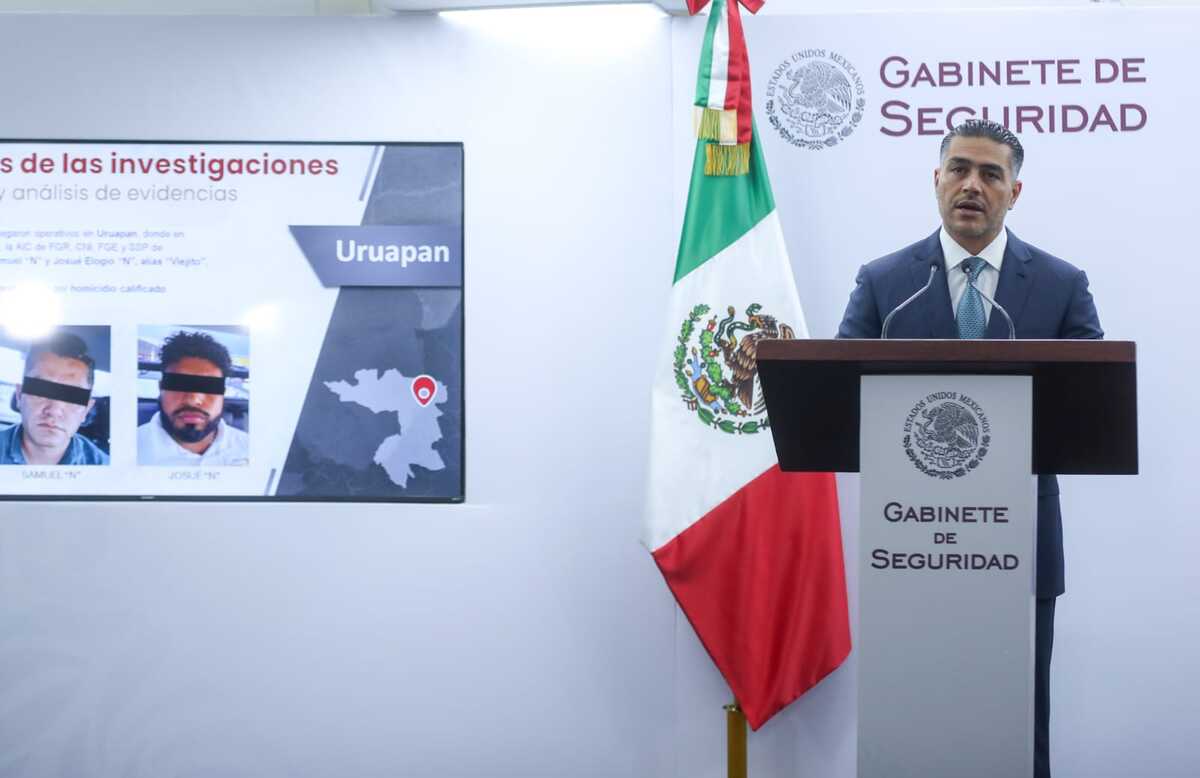 Omar García Harfuch habla sobre las detenciones en materia de seguridad. | Araceli López