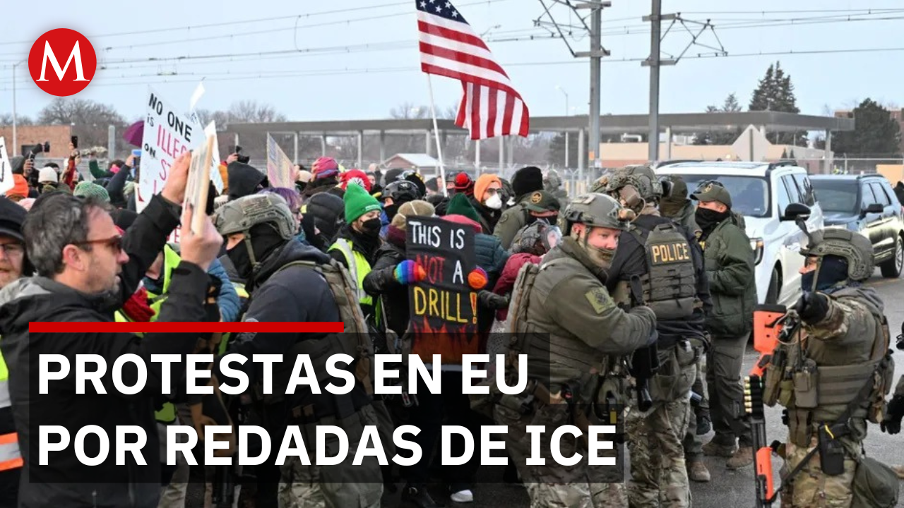 Protestas masivas en EU tras tiroteos de ICE durante redadas migratorias