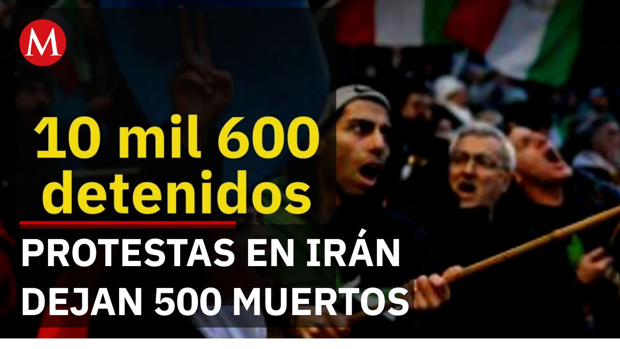 Protestas en Irán dejan 500 muertos mientras crece la represión del régimen