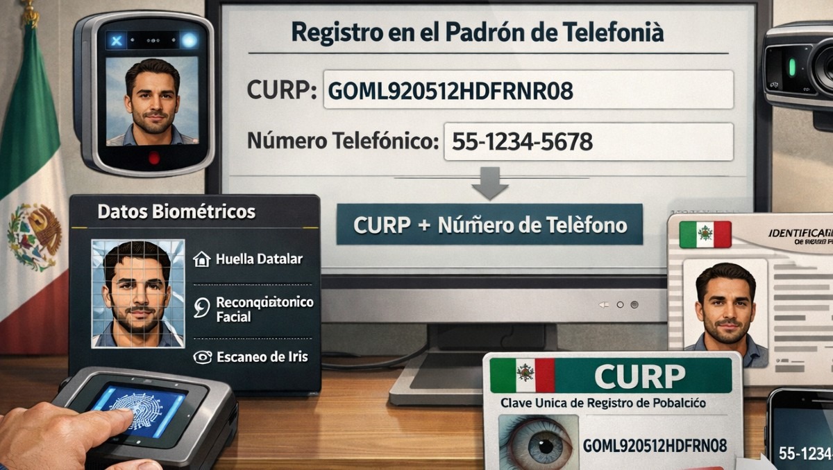 Confirmado. Estos son TODOS los datos biométricos que te piden para registrar tu CURP en el registro de telefonía móvil en línea