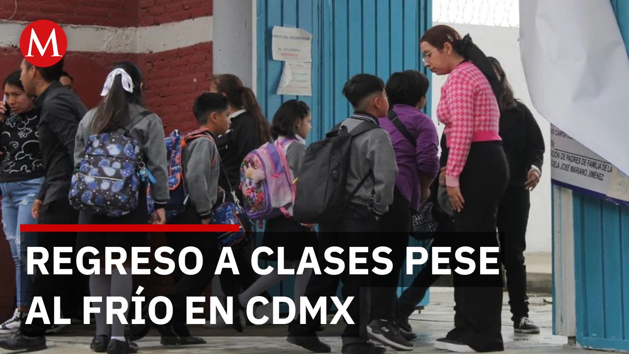 Regreso a clases en CDMX pese a bajas temperaturas