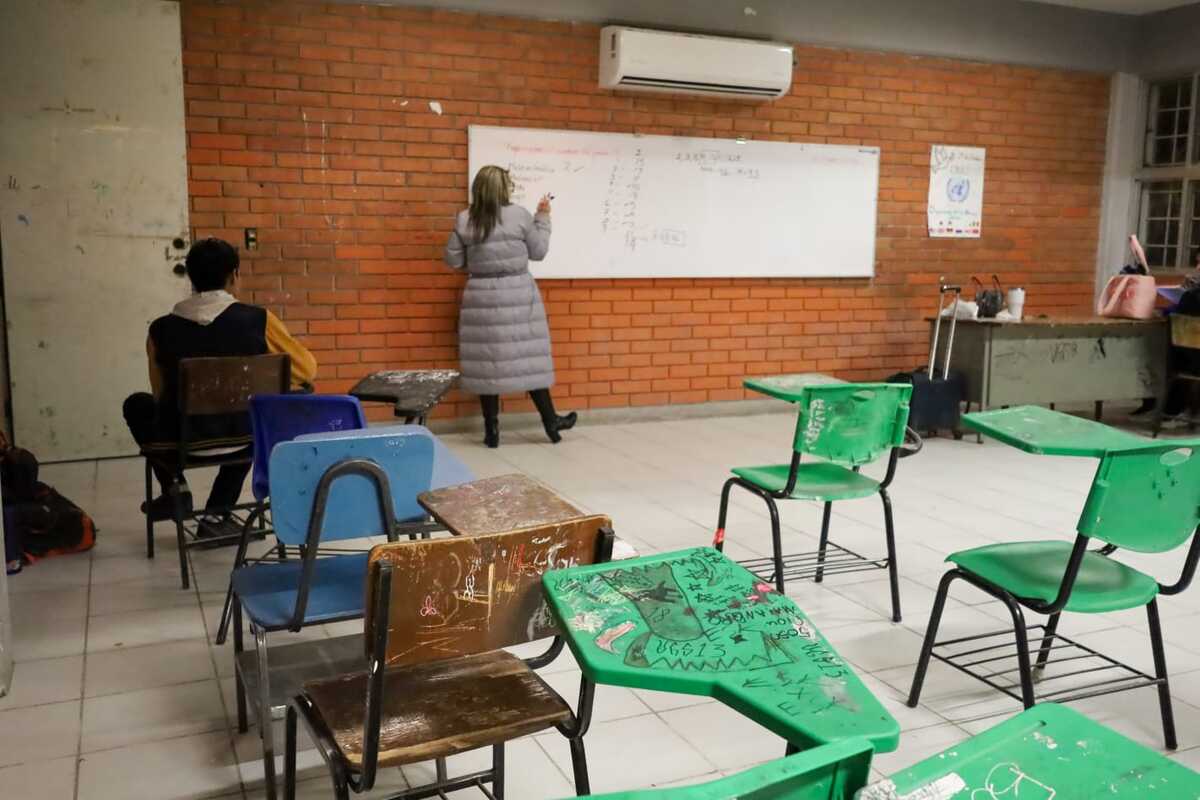 Este regreso a clases se registró ausentismo en las escuelas de la región por las bajas temperaturas. | Verónica Rivera