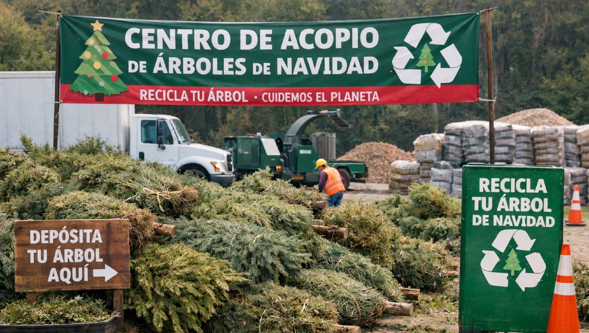 Tamaulipas activa centros de acopios de árboles de navidad