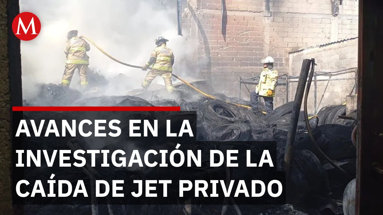 Avanzan investigaciones por desplome de jet privado cerca del aeropuerto de Toluca