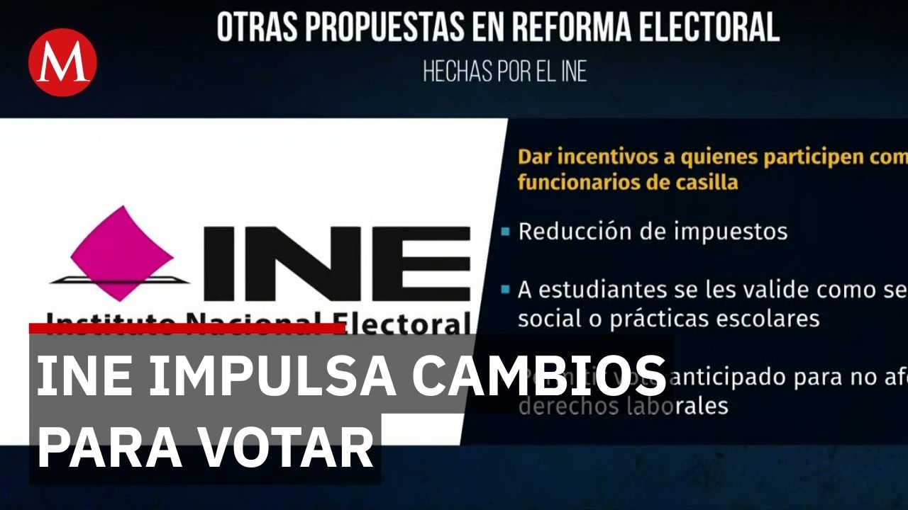 INE plantea incentivos fiscales y voto anticipado para fortalecer la participación ciudadana
