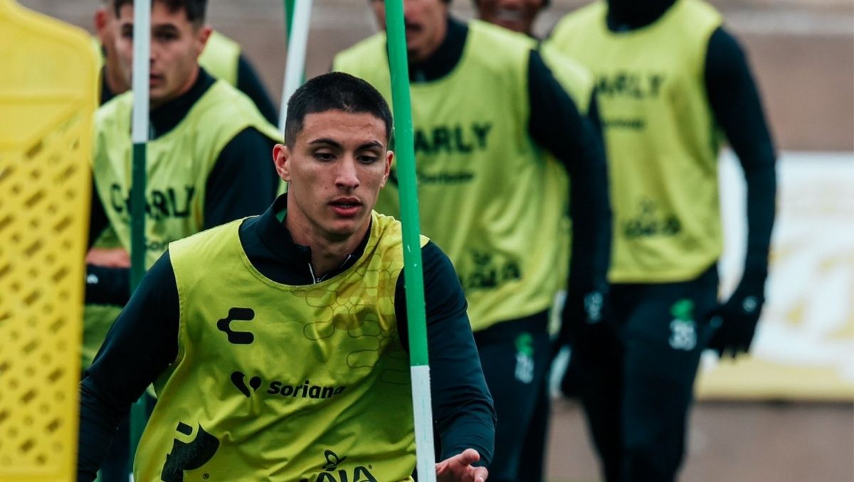 Santos en entrenamiento en el TSM. | Especial