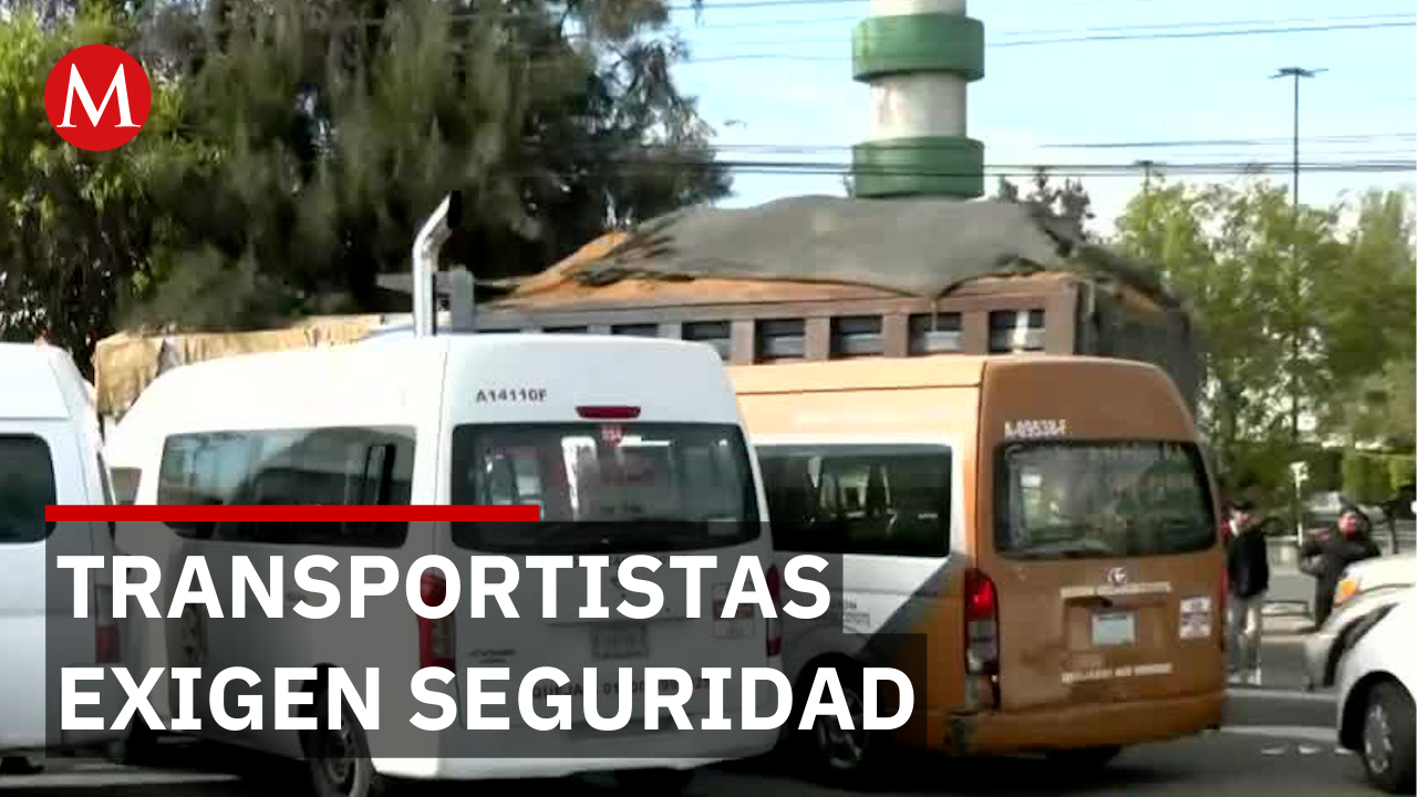 Transportistas protestan en carretera del Edomex y exigen más seguridad