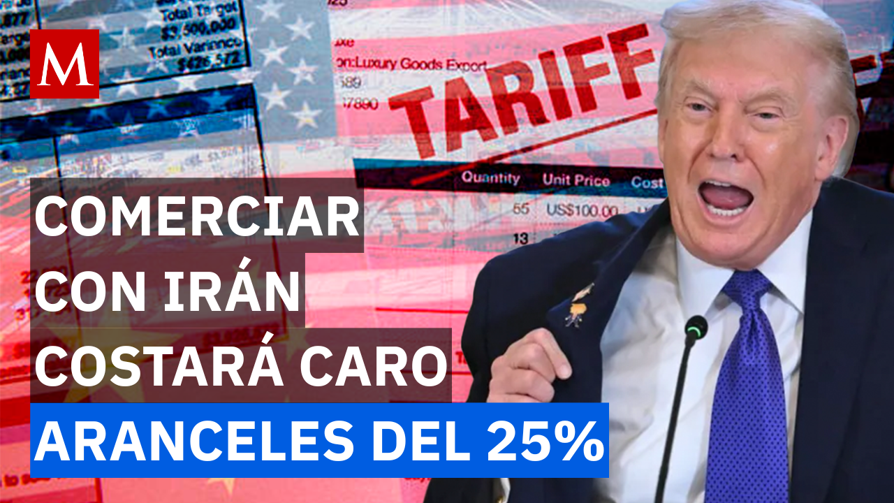 Trump anuncia aranceles del 25% a países que negocien con Irán