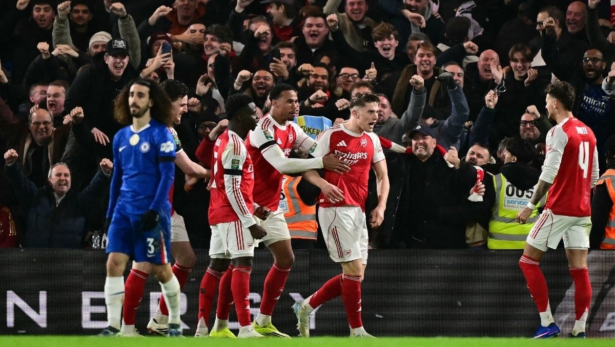 Arsenal derrota al Chelsea y saca ventaja en las Semifinales de la Carabao Cup