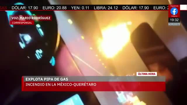 Explota pipa de gas en la carretera de México-Querétaro | Elisa Alanís, 13 de enero de 2026