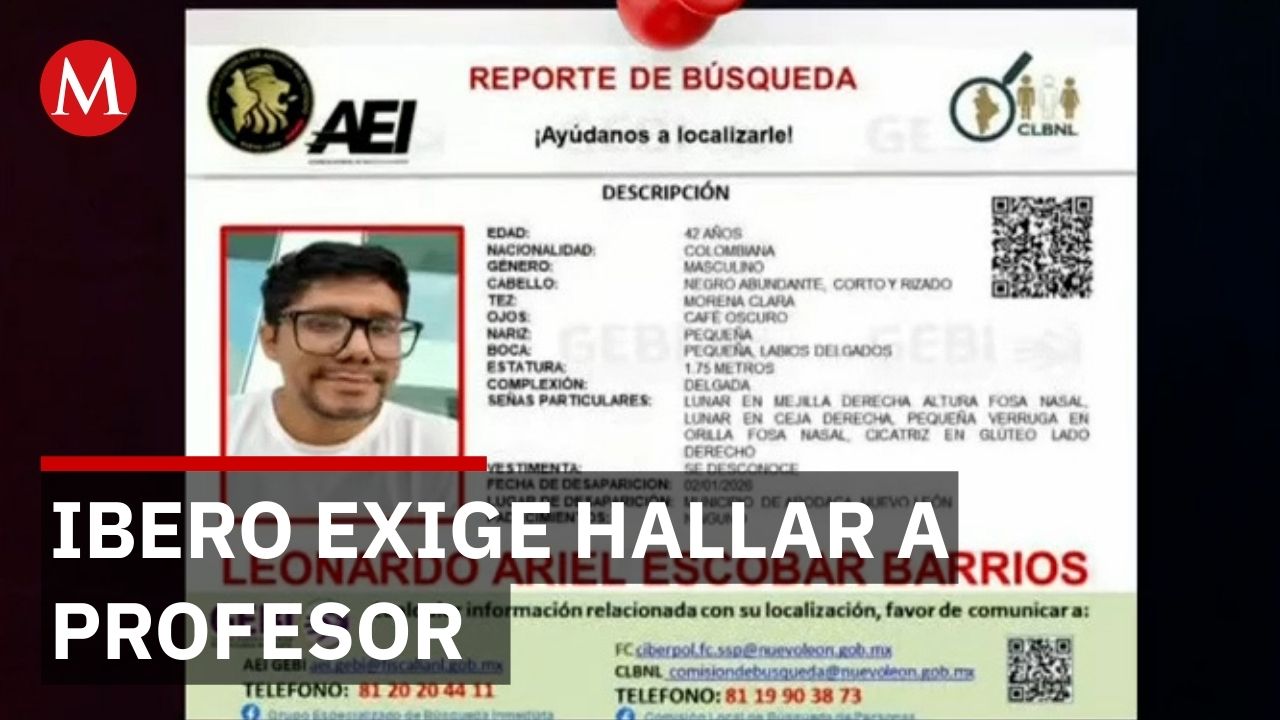 Ibero Puebla exige acción para localizar al profesor Ariel Escobar desaparecido en Nuevo León