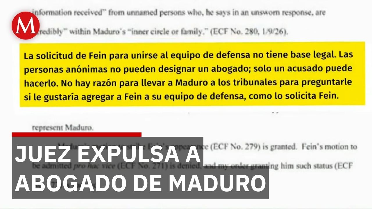 Juez federal de Nueva York separa a abogado de Maduro por falta de autorización