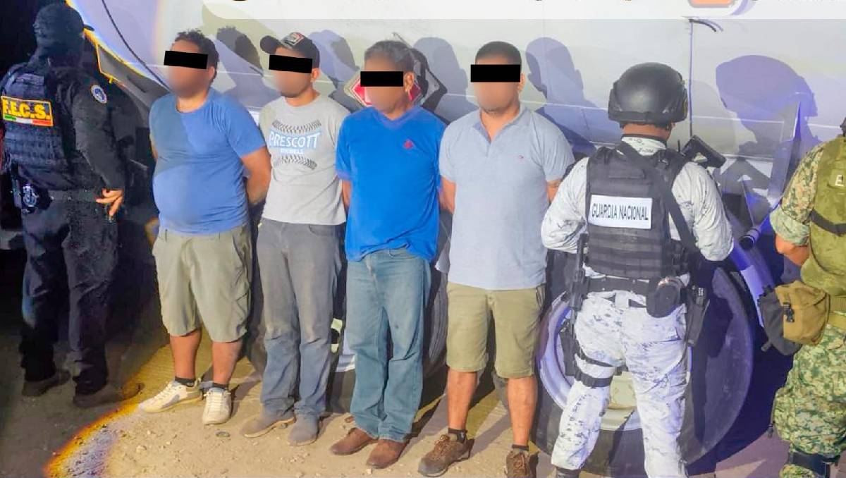 Al notar la presencia de las autoridades los sospechosos intentaron escapar. | Especial