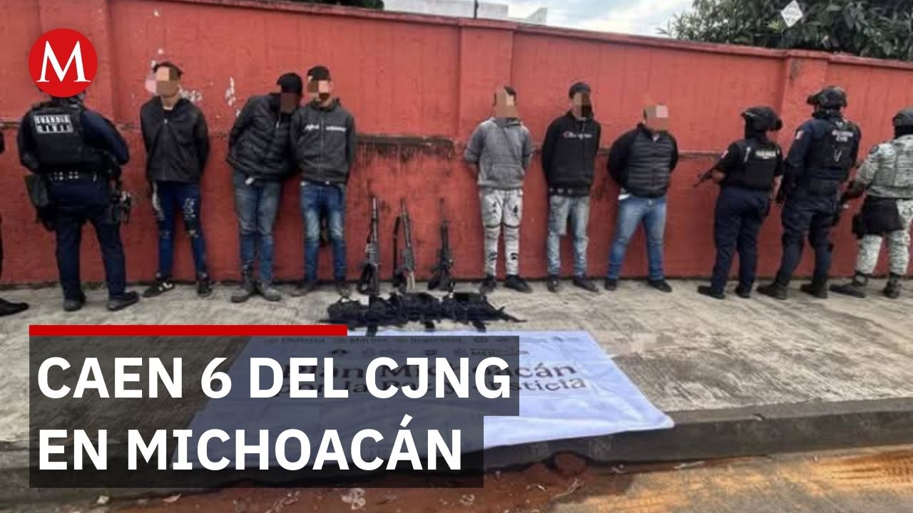 Caen seis presuntos integrantes del CJNG durante operativos del Plan Michoacán por la Paz