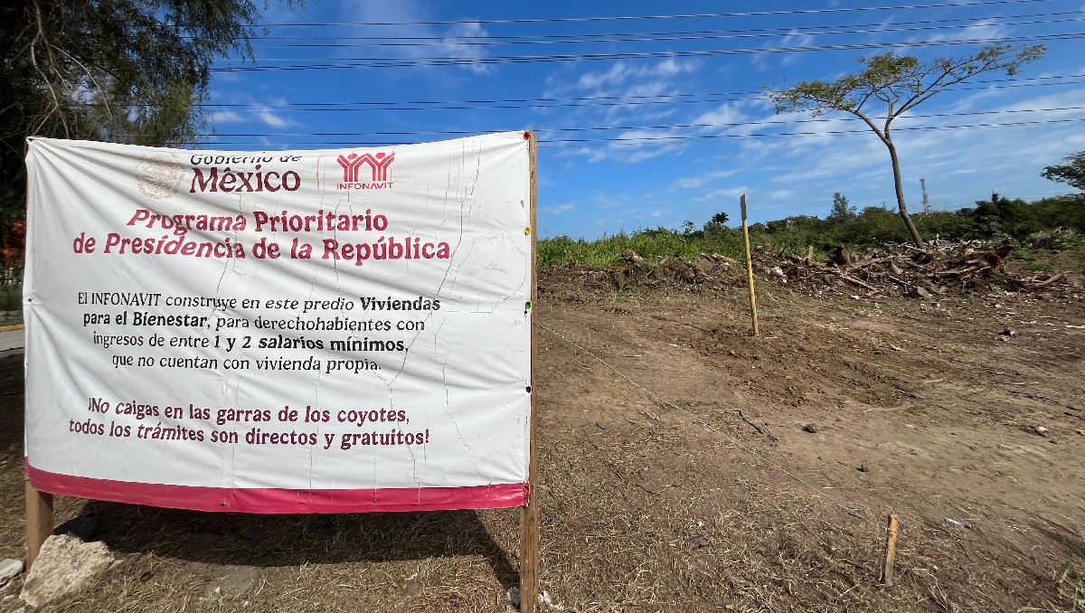 Construcción de Vivienda para el Bienestar en Tamaulipas. (Yazmín Sánchez)