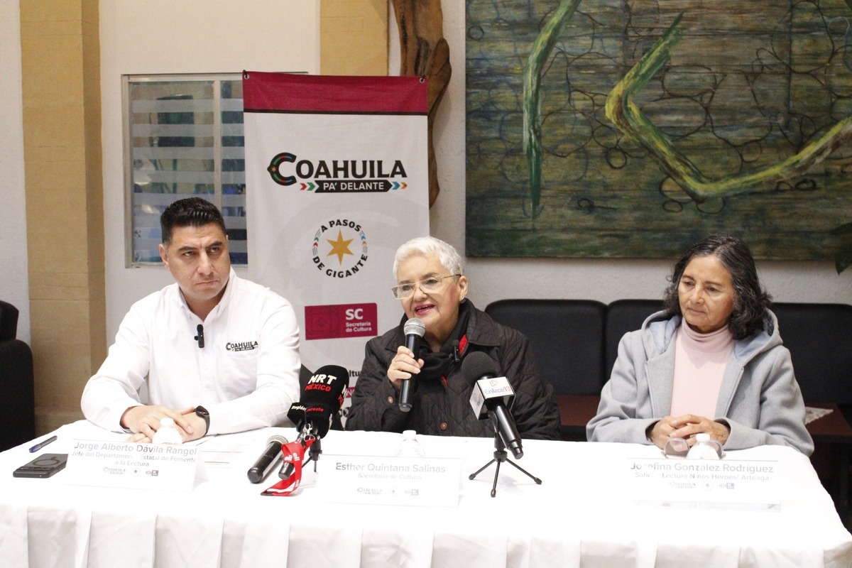 Cultura convoca Diplomado en Mediación Lectora 2026 en Coahuila.| Archivo.