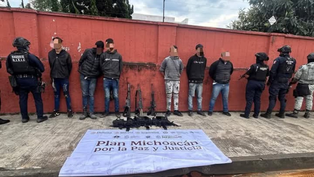 Detienen a 6 presuntos miembros del CJNG en Michoacán, entre ellos un venezolano