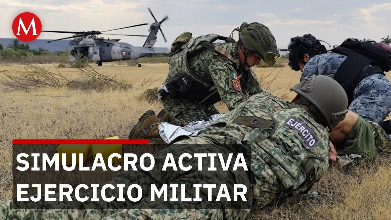 Ejército Mexicano muestra la operatividad de las FUSA en simulacro de reacción en Apatzingán