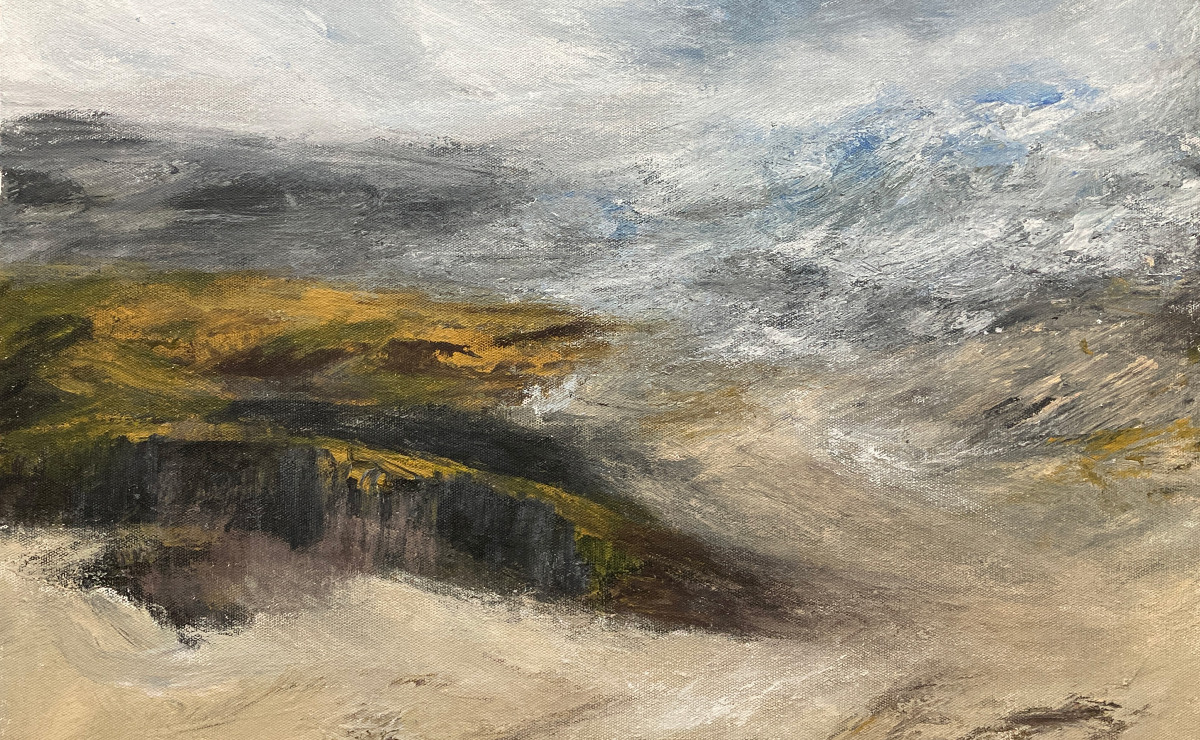 La pintora Margarita Ruiz muestra los paisajes del desierto de Baja California Sur a través de sus emociones