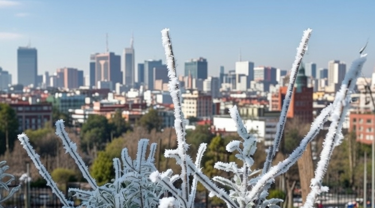 Las heladas podrán resentirse más en zonas altas de la capital. | Imagen generada con IA (Grok)