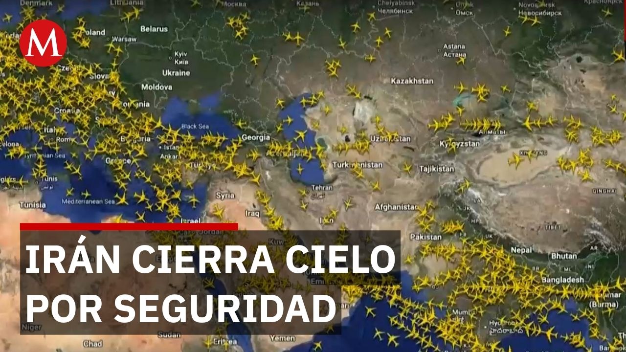 Irán cierra su espacio aéreo por seguridad en medio de tensión regional