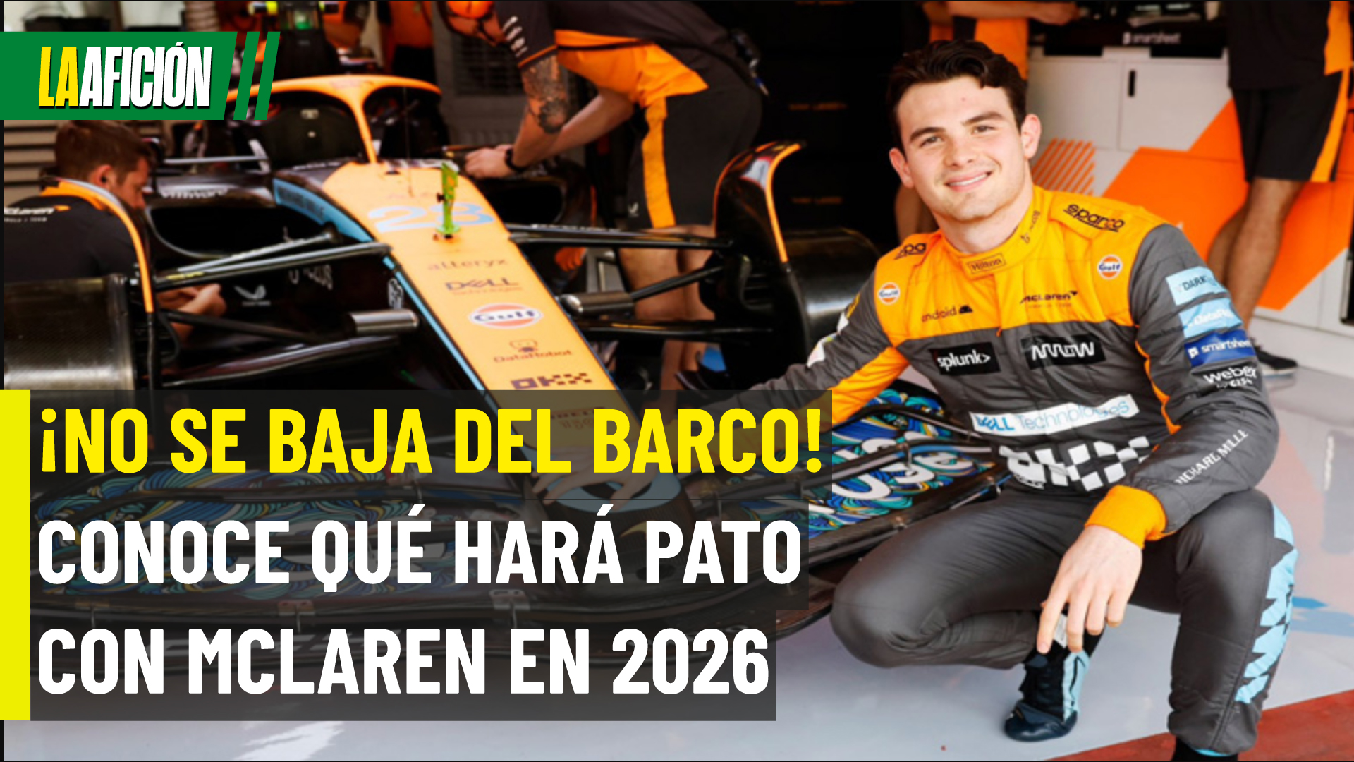 'Pato' O'Ward es anunciado como piloto de reserva de McLaren en la Fórmula 1 para 2026