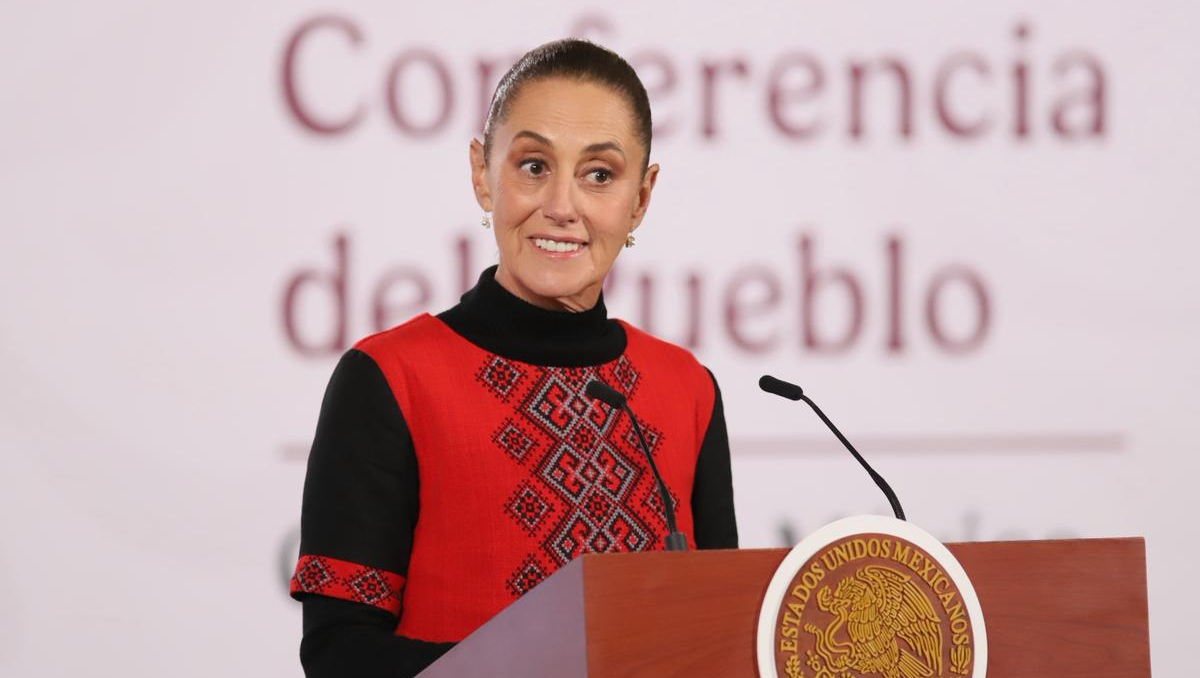 La Presidenta en su conferencia de prensa del 15 de enero en Palacio Nacional. | Octavio Hoyos