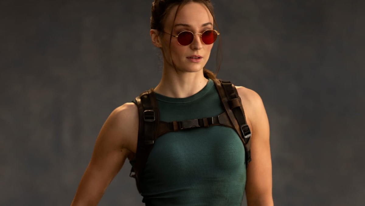 Revelan primer vistazo de Sophie Turner como Lara Croft, para nueva serie de 'Tomb Raider'