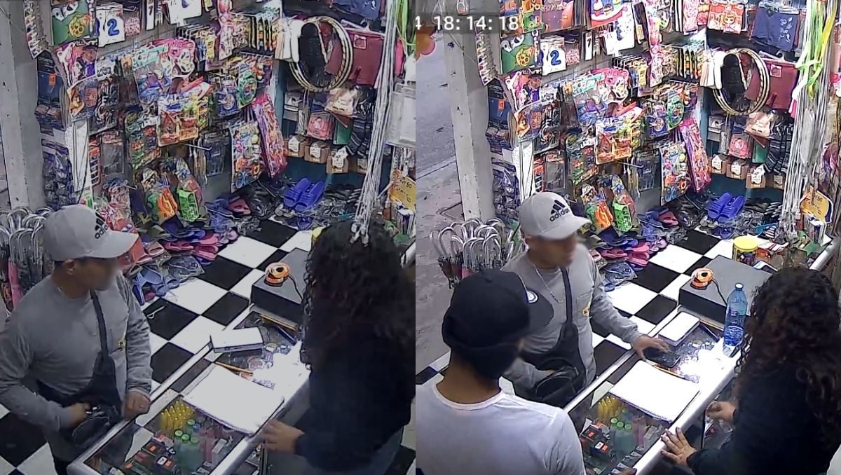El robo quedó grabado por cámaras de seguridad del local. | Especial