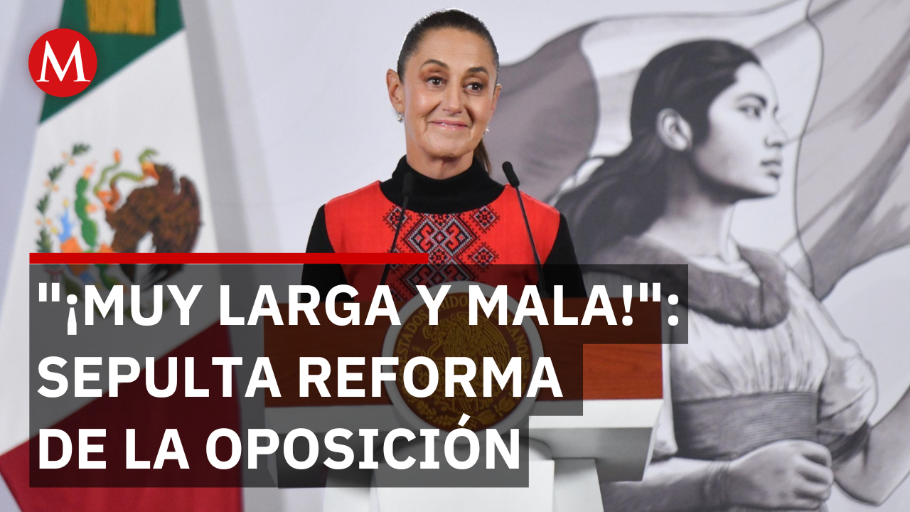 Sheinbaum destroza propuesta de reforma electoral de Lorenzo Córdova y Claudio X. González
