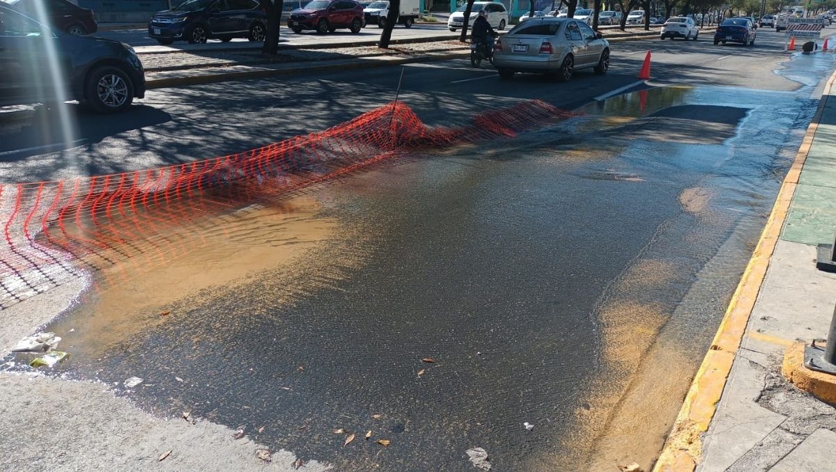 La vialidad afectada por la megafuga es Eloy Cavazos. | Israel Santacruz