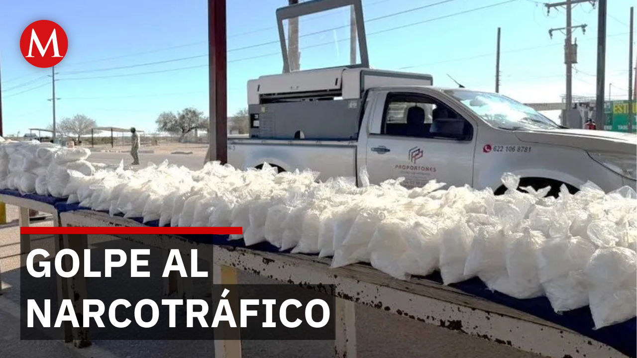 Aseguran vehículo con 212 kilos de metanfetamina en Sonora