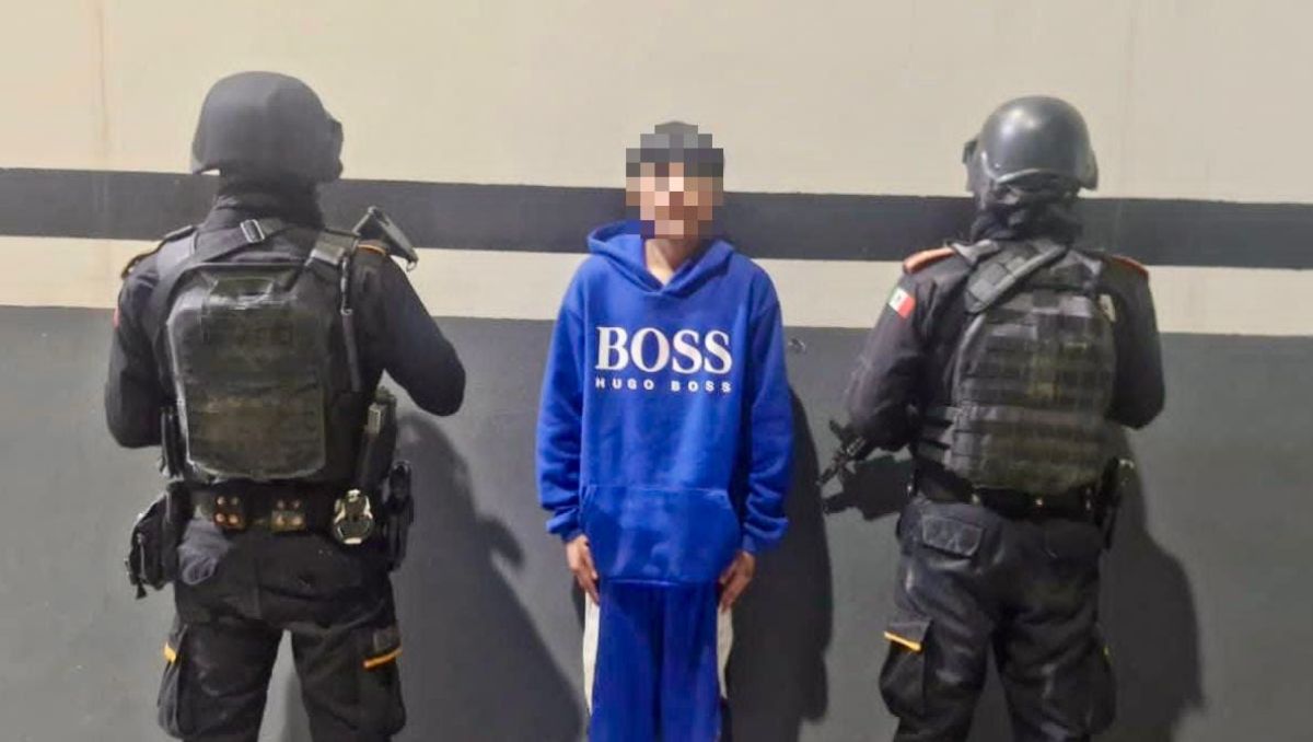 La captura del joven de 17 años se registró en la colonia Carmen Serdán. | Especial
