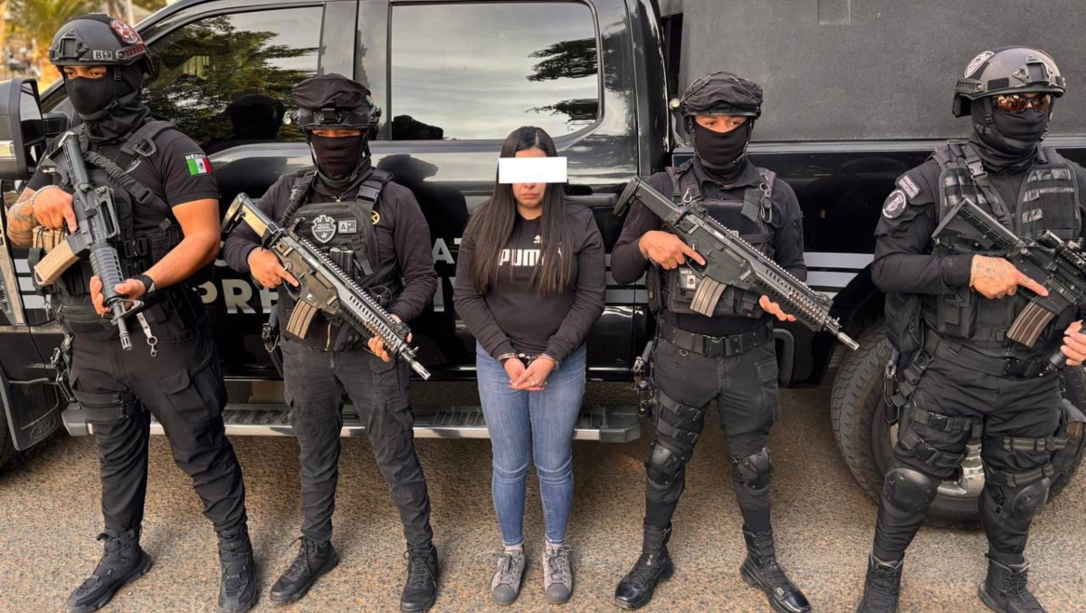 Danna Paola 'N' fue detenida por policía del estado de Jalisco en operativo conjunto con autoridades federales (Foto: Cortesía)