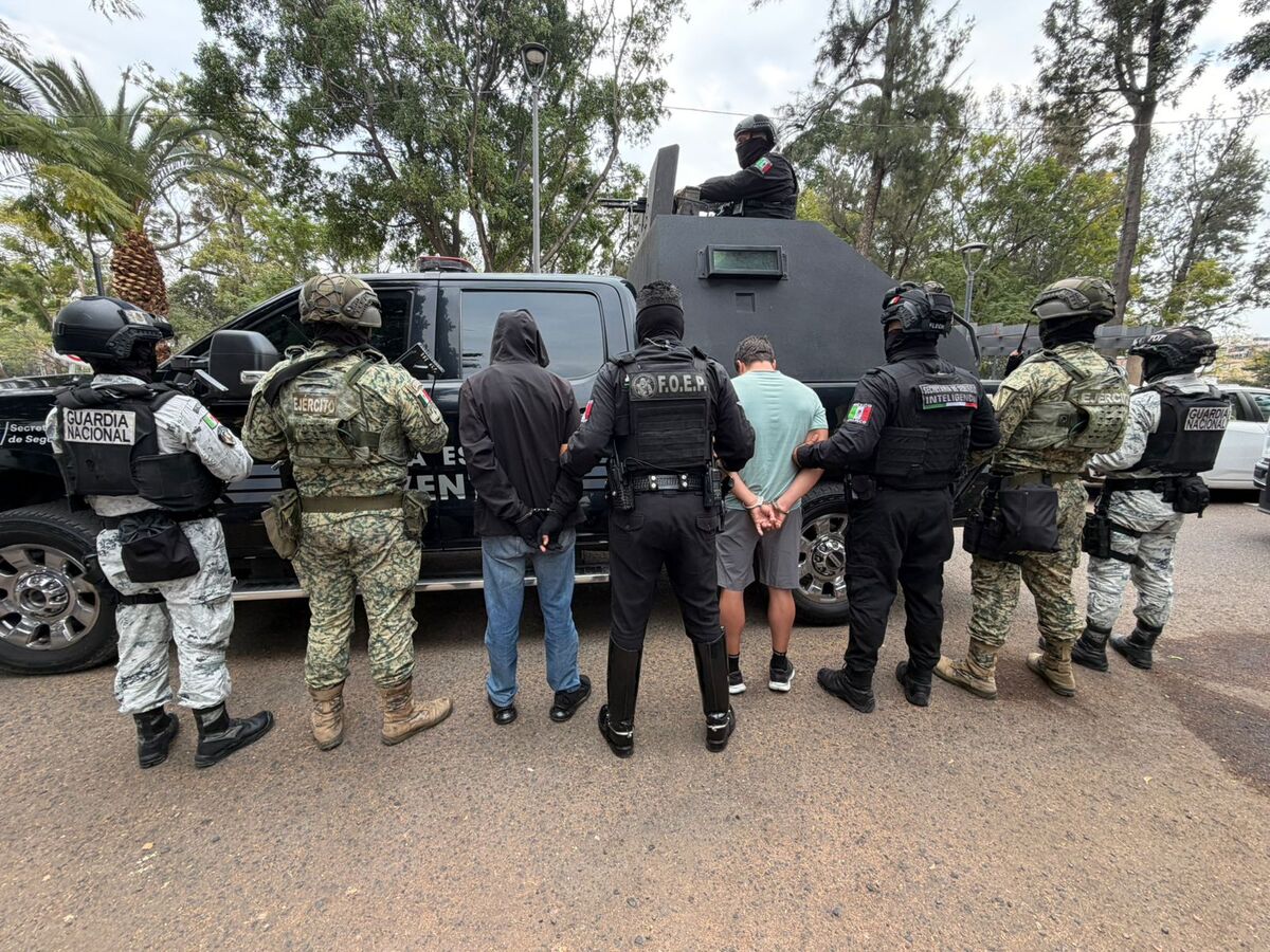Tras un operativo detuvieron a dos extranjeros en Guadalajara. (Cortesía)