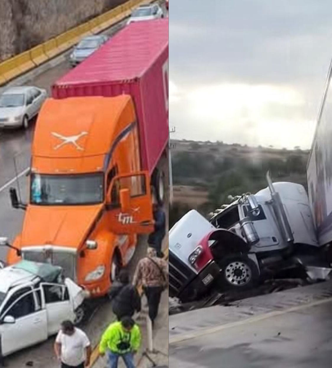Las autoridades piden a todos los usuarios de la autopista México-Querétaro que si circulan por esa vialidad con precauciones