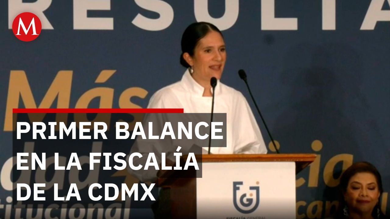 Bertha Alcalde rinde su primer informe como fiscal general de la CDMX