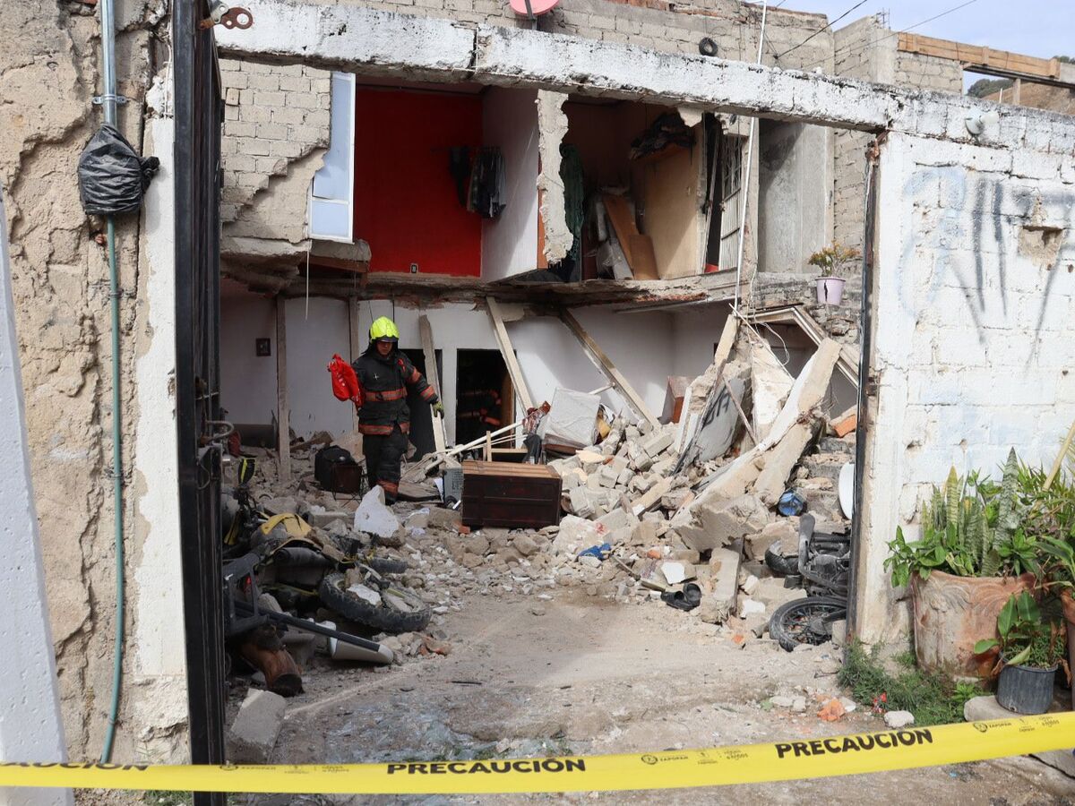 La explosión ocurrió en una vivienda de la colonia 12 de Diciembre . (Cortesía)