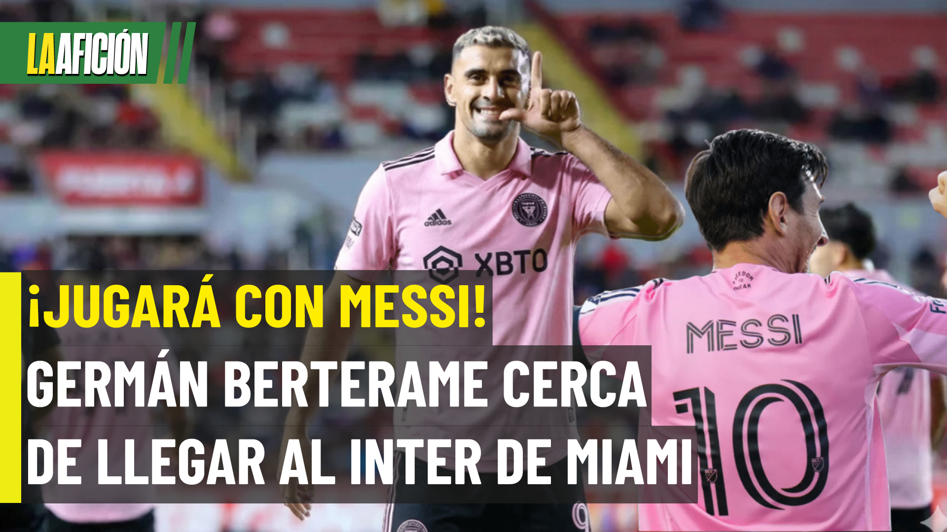 Germán Berterame podría abandonar Monterrey para irse al Inter de Miami; Messi habría sido clave