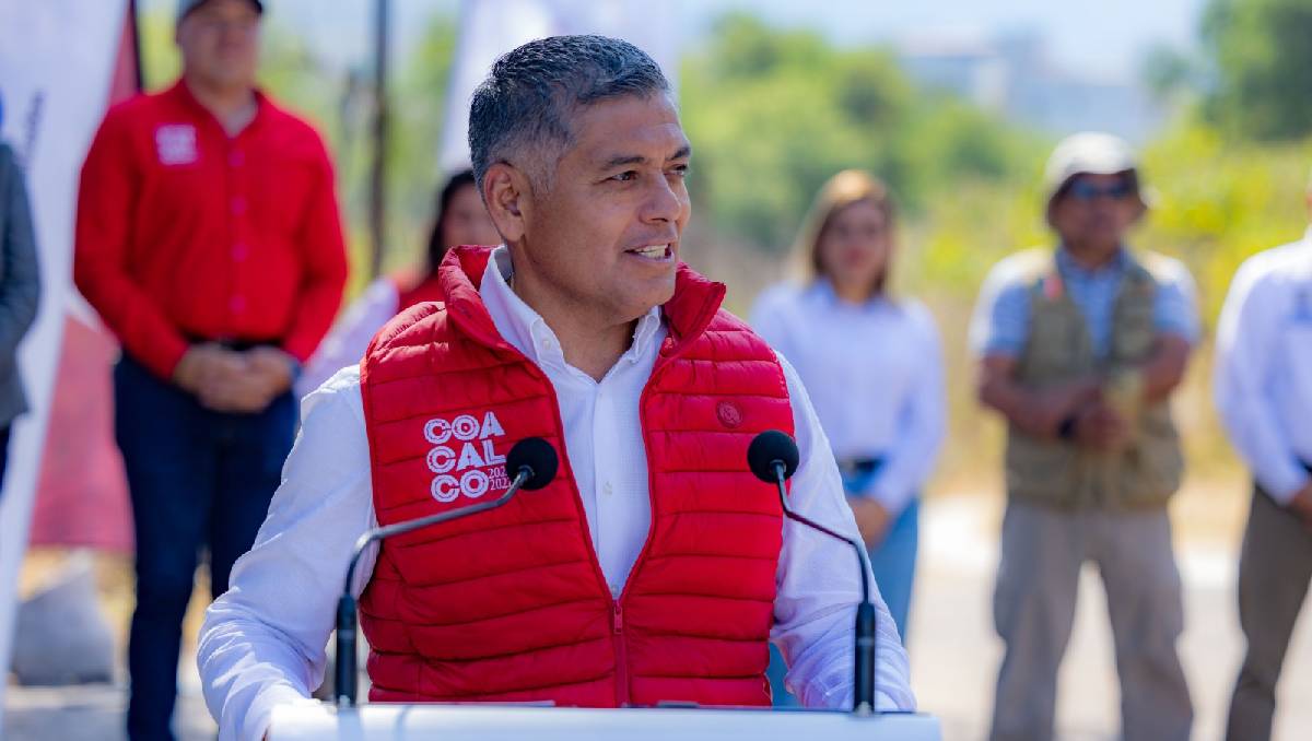 David Sánchez en la inauguración del jardín Nereida Aurora Rueda Bernal. Foto: (Especial)