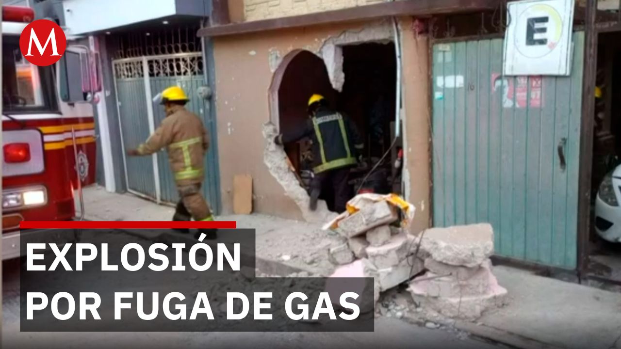 Explosión por fuga de gas en vivienda de Hidalgo deja un lesionado