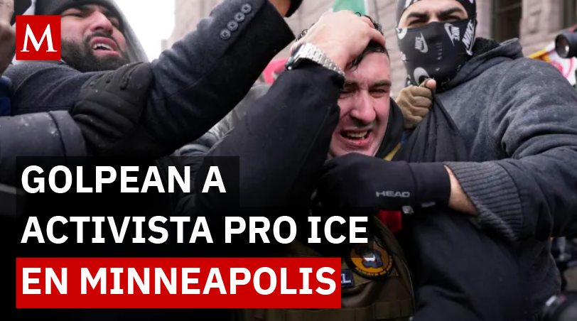 Influencer pro ICE es acorralado y golpeado durante violentas protestas migratorias en Minneapolis