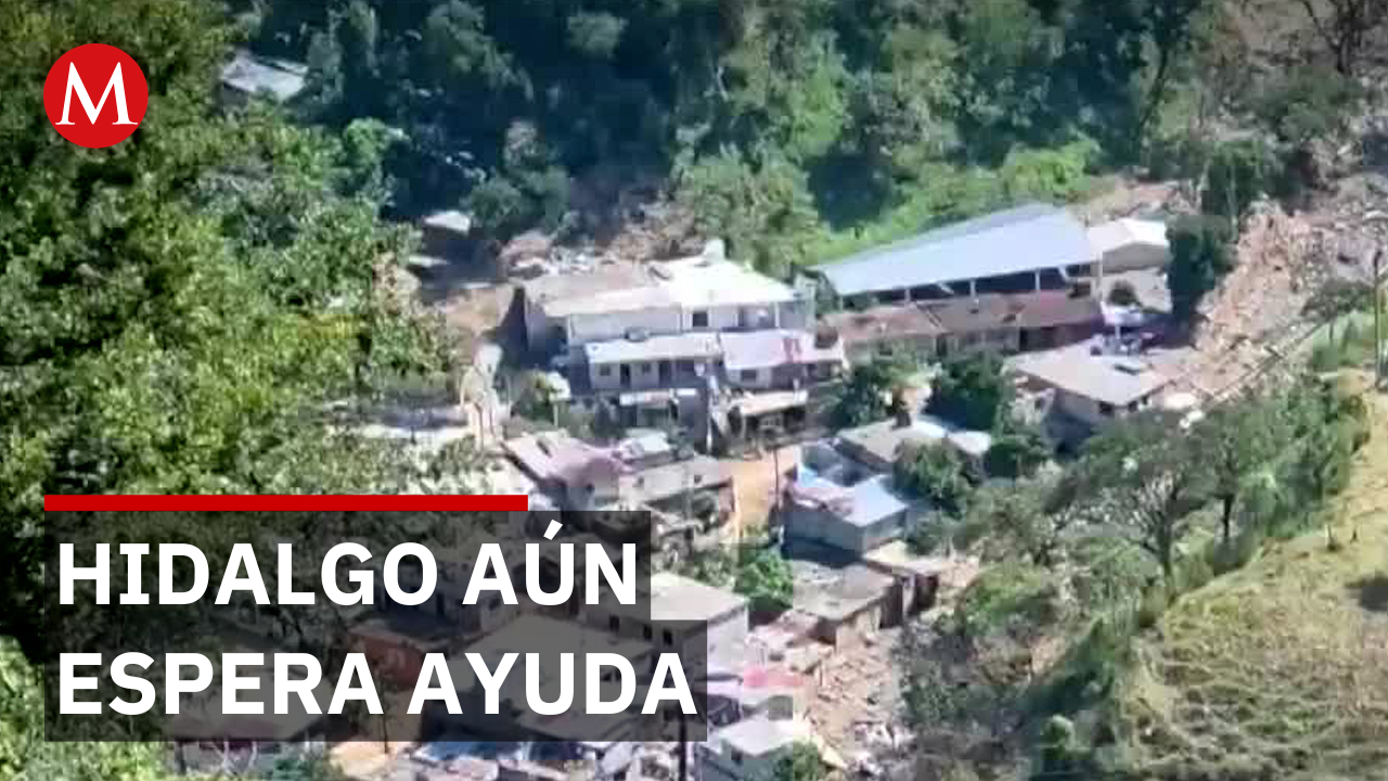 Damnificados buscan volver a sus casas tras lluvias en Hidalgo